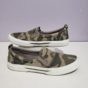 Sperry Camo Slip On Women's Shoes Sz 8.5